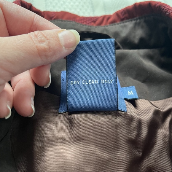 Vintage Faconnable Red Quilted Insulated Vest Womens M Layering Button Collared - Picture 5 of 12